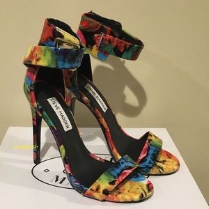 Steve Madden Marlenee Sandal 5" Heels Floral New Colorful Sexy Stiletto